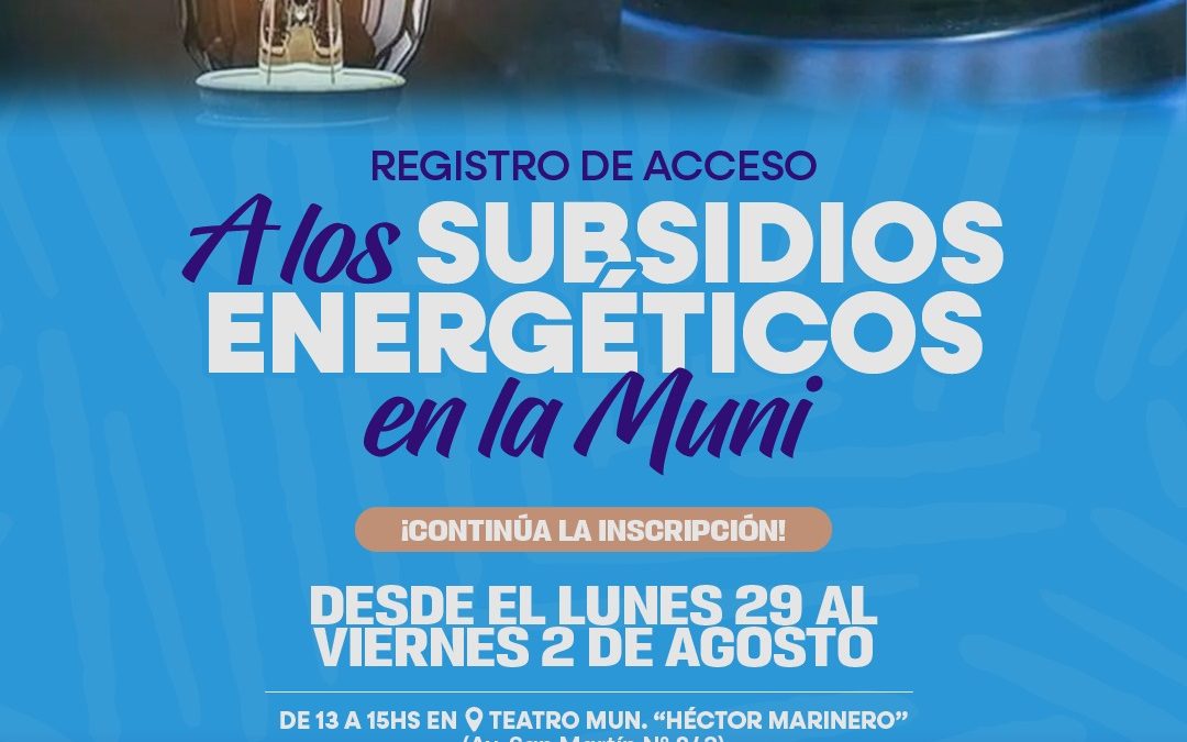 Continúa la inscripción a la Segmentación Energética