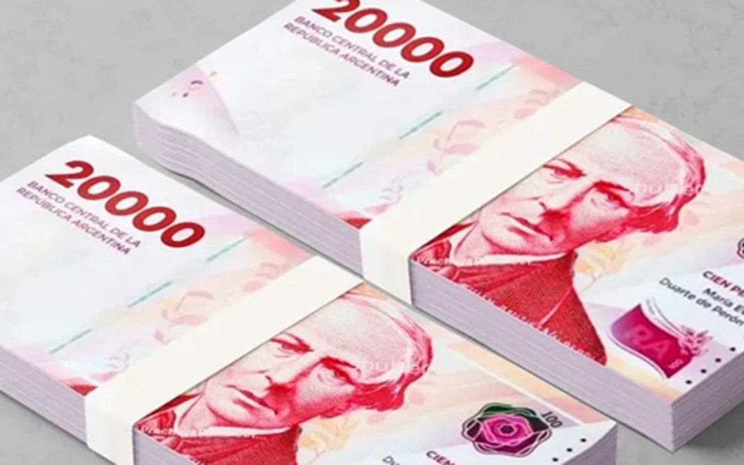 El nuevo billete de $20.000 con la cara de Alberdi ya está en los bancos y circulará a fines de octubre