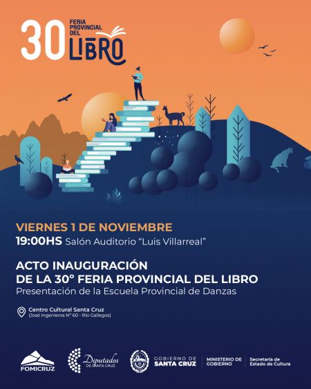 ESTE VIERNES COMIENZA LA FERIA PROVINCIAL DEL LIBRO EN LA CAPITAL SANTACRUCEÑA