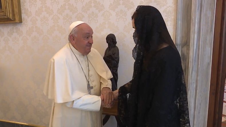 Victoria Villarruel se reunió con el papa Francisco: “Gracias por tener siempre presente a Argentina”